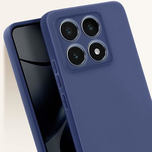 Coque - AVIZAR - Xiaomi 14T Pro - Blød Silikone - Mørkeblå - Modstandsdygtig Beskyttelse Blå