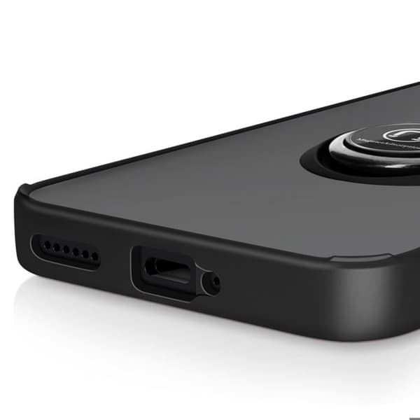 Cover til Honor Magic 7 Pro - Honor - Magnetring - Stødabsorberende - Polycarbonat - Sort Svart