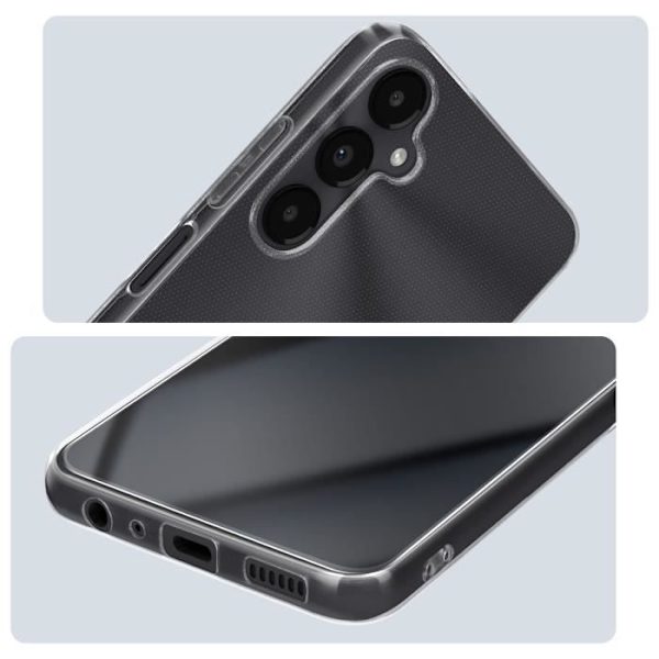 Fodral till Samsung Galaxy A05s - 4SMARTS - Stel - 9H härdat glas - Genomskinlig Transparent