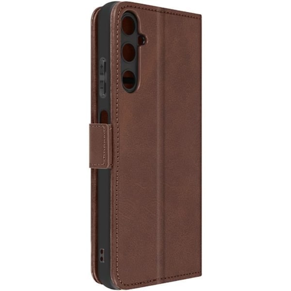 Fodral till Samsung Galaxy A05s - AVIZAR - Vintage - Brun - Korthållare - Videostöd kastanj