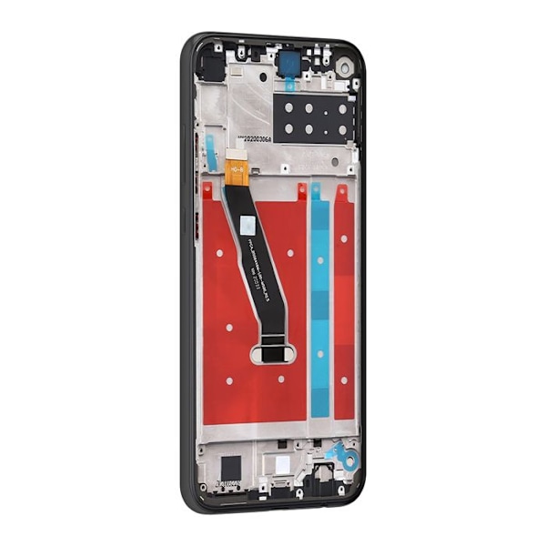 LCD-skærm + berøringsglas til Huawei P40 Lite E med sort ramme Svart