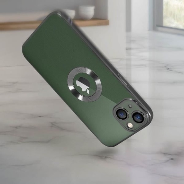Coque iPhone 13 - AVISER - Fleksibel - Gennemsigtig - Sort Krom - Optimal beskyttelse Transparent, svart krom