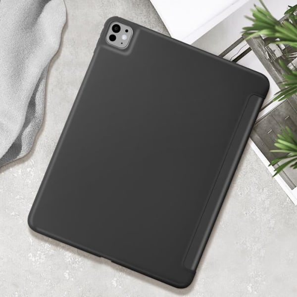 Fodral för iPad Pro 13 2024 - AVIZAR - Vikbart Flip Multi-Position Support - Svart Svart