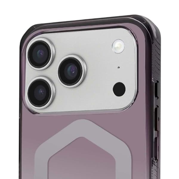Coque Magsafe - UAG - iPhone 17 Pro Max - Stötsäker - Transparent lila gradient - Mjuk Svart