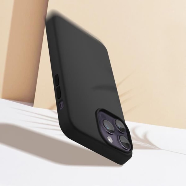 iPhone 14 Pro Max beskyttelsescover - MOXIE - Halvstiv - Tynd og let - Sort svart
