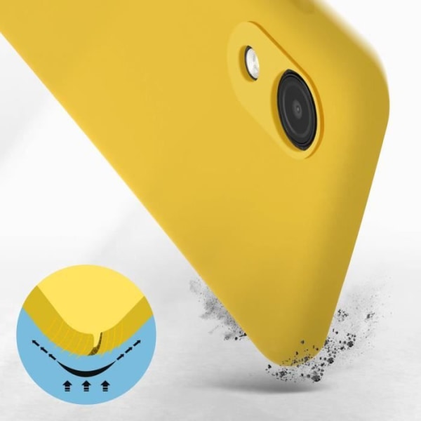 Suojakuori - Samsung - Galaxy A03 Core - Puolijäykkä silikoni - Pehmeä kosketus - Keltainen Gul