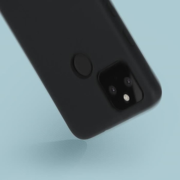 Google Pixel 4A 5G Cover Silikone Semi-stiv sort Soft Touch Finish Sort