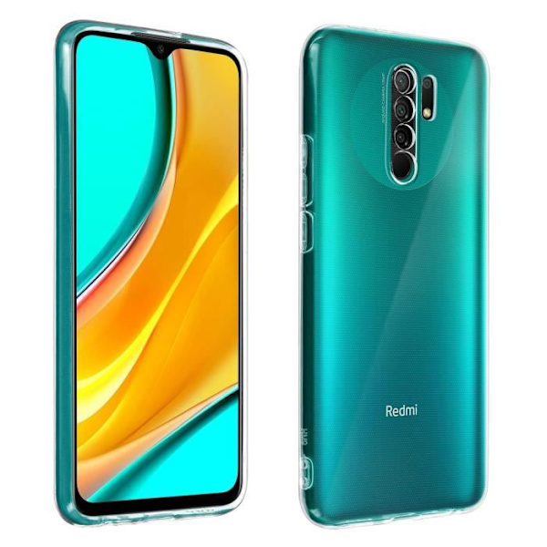 Coque - AVIZAR - Xiaomi Redmi 9 - Silikon Gel Flexibel - Stötsskydd - Ultra-tunn Vit