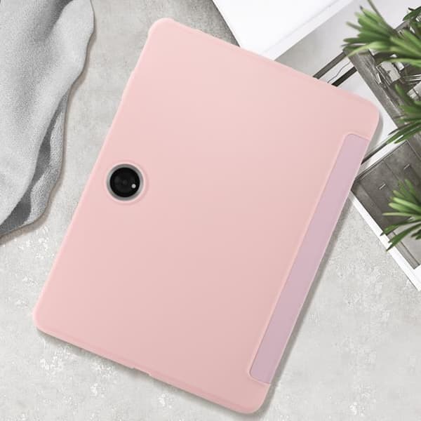 Fodral för Oneplus Pad 2 - AVIZAR - Rosé Champagne - Fällbart - Videostöd - Heltäckande skydd Ros