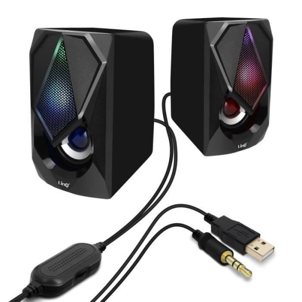 Trådlös Högtalare - LinQ - A4000 - 3W x 2 - USB - RGB LED