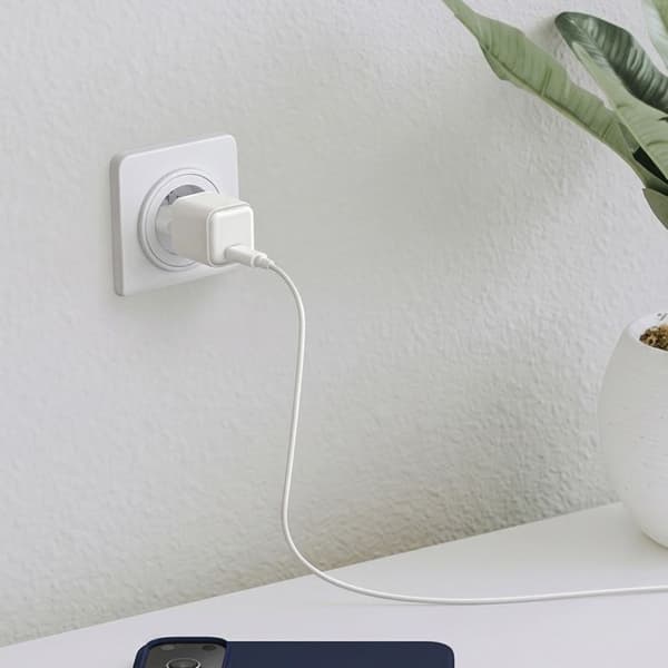USB-C vægoplader - MW - MW - 35W - Power Delivery - Kompakt og let Vit