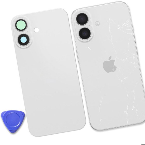 Batteri Cache til iPhone 17 med Chassis og MagSafe Modul Hvid Vit