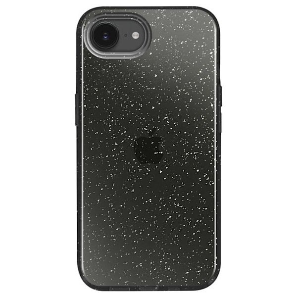 Coque Paillette för iPhone 16e Hybride Design Glamour Svart Svart