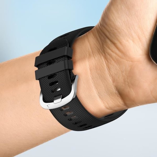 Armbånd til Samsung Galaxy Watch Active 2 40mm - AVIZAR - Sort - Tekstureret silikone Svart