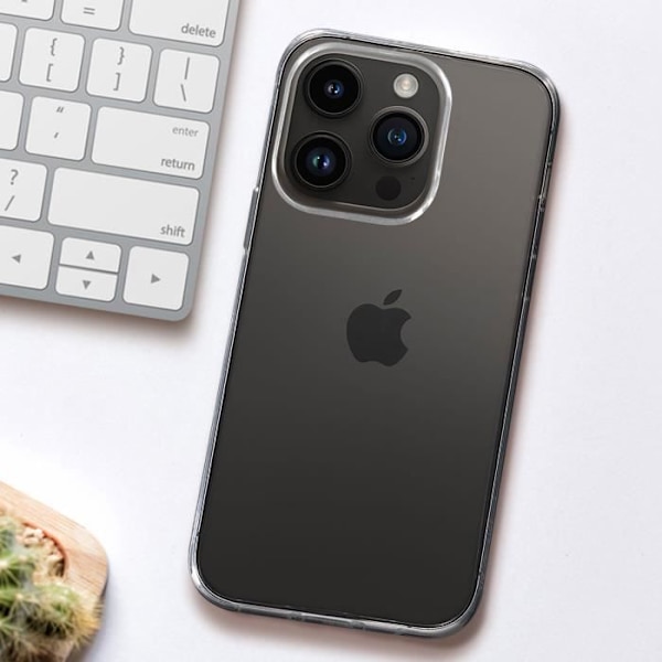 iPhone 14 Pro Max Case silikonigeeli Pehmeä Joustava Ohut 0,3mm Läpinäkyvä Transparent
