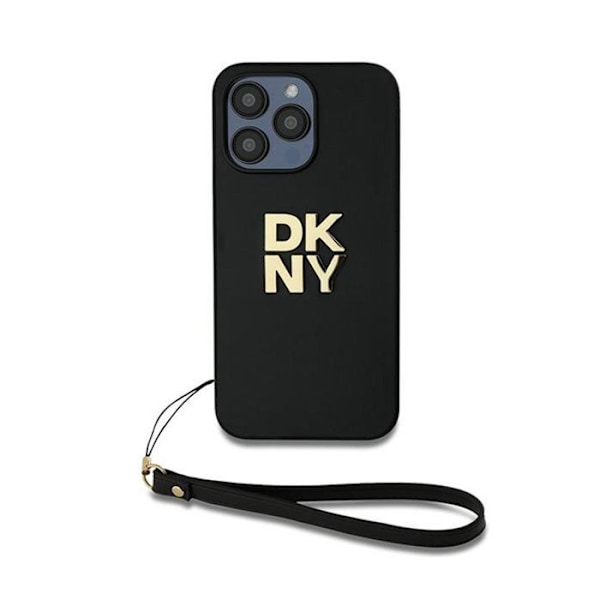 DKNY håndledsrem Stock-logo - etui til iPhone 15 Pro Max (sort)