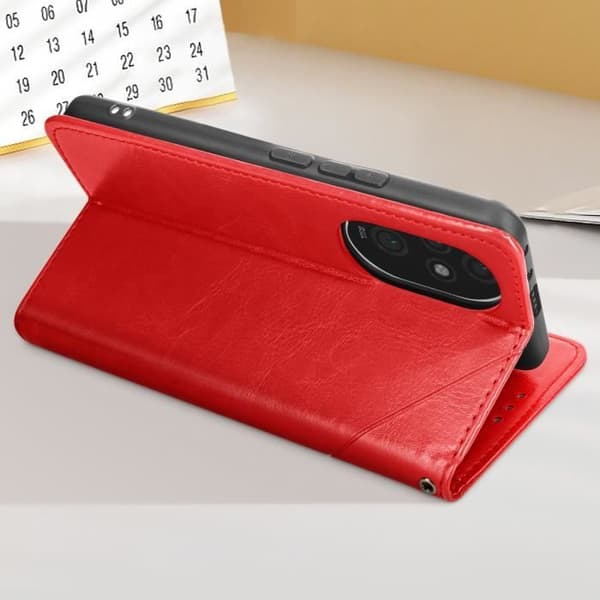 Flip Case - AVIZAR - Honor 200 Pro - Rød - Video Support tegnebog Röd