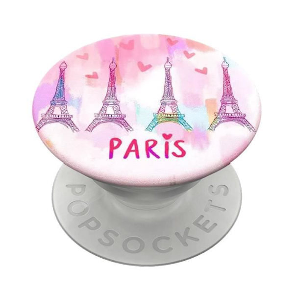 Tillbehör för smartphone - POPSOCKETS - Design Love Paris - Ultralätt - Återvinningsbar - Videostativ