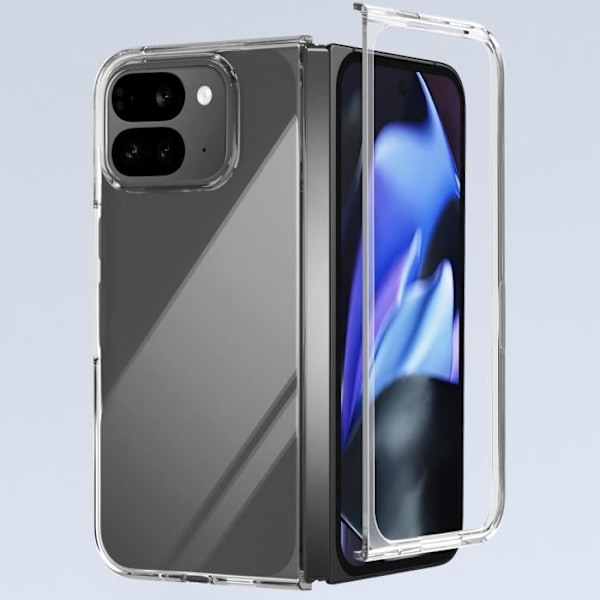 Kovakotelo Google Pixel 9 Pro Fold, jossa korotettu kamera, Abeel Läpinäkyvä Transparent