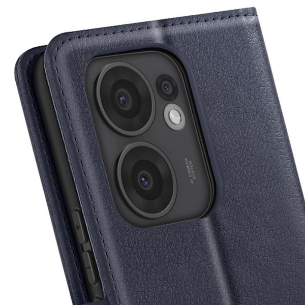 Etui til Oppo Reno 13 F / 13 FS Klap Wallet og Video Støtte Blå Nat Blå
