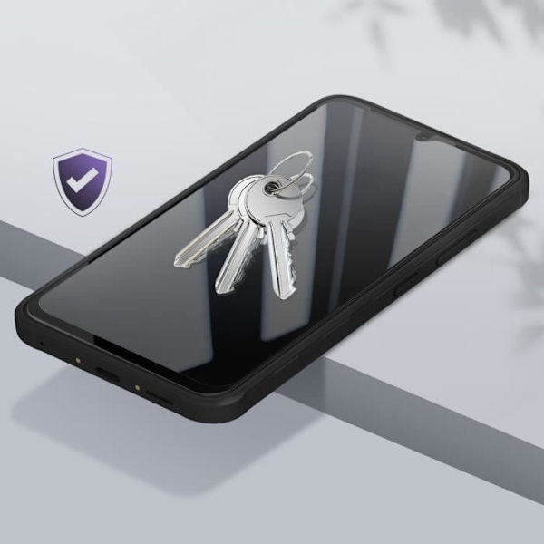 Hærdet Glas - AKASHI - Samsung Xcover 7 - Hårdhed 9H - Kradsikker - Total Dækning Svart