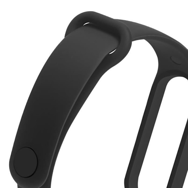 AVIZAR armbånd til Xiaomi Mi Band 5/6/7 i vandtæt sort silikone Svart