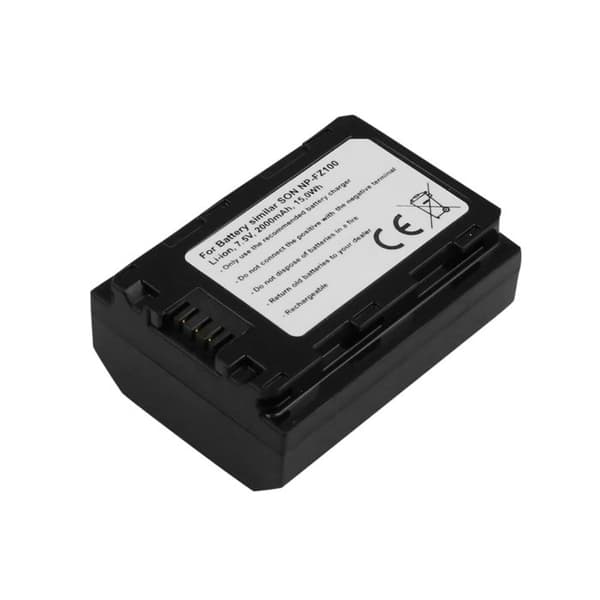 Batteri til Sony NP-FZ100 kamera 7.5V 2000mAh 15.0Wh Sort