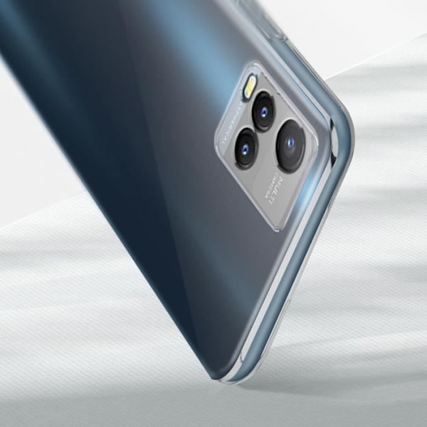 Case Vivo Y21, Y21s ja Y33s pehmeä silikonikarkaistu lasi 9H läpinäkyvä musta musta