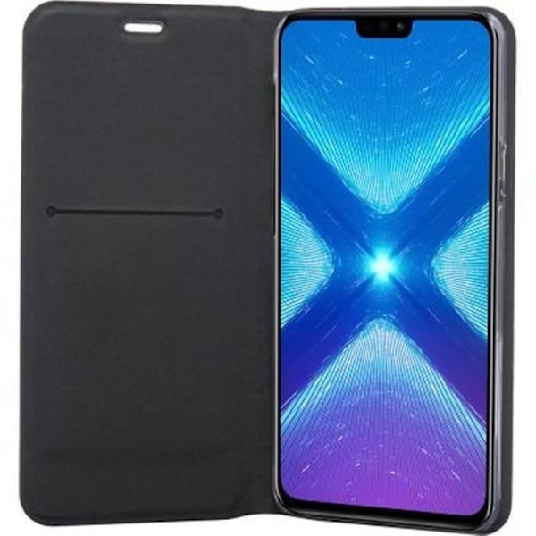 Skyddsfodral för Honor 8X Folio BigBen Connected Black - Hårt skal - Flik - Syntet - Blandat Svart