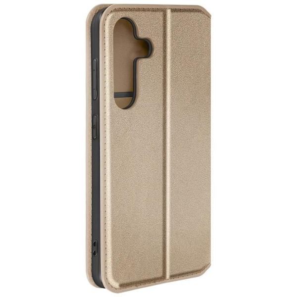 Fodral för Galaxy S24 Plus-korthållare Videostöd Magnetic Flip Gold Gul