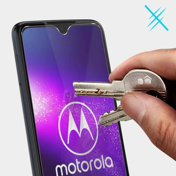 Motorola One Macro -näytönsuoja Erittäin joustava sormenjälkiä estävä kalvo, läpinäkyvä valkoinen