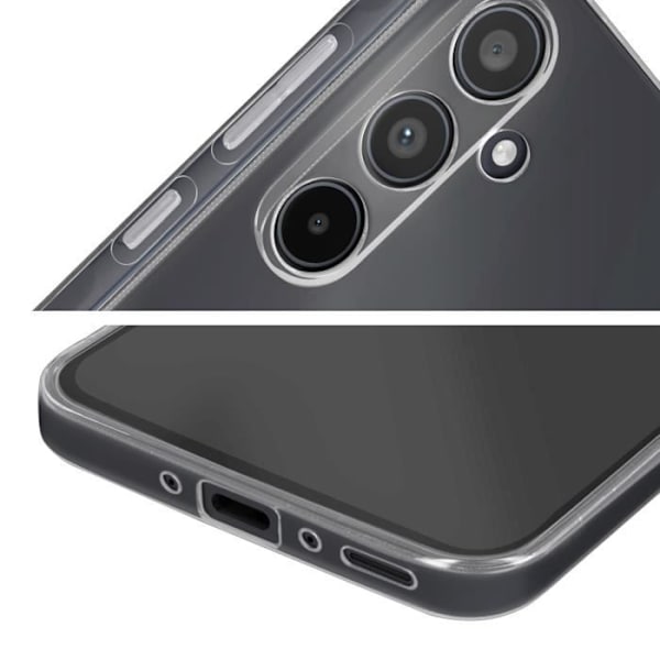 Suojakuori Samsung Galaxy A35 - 4SMARTS - Jäykkä - 9H Karkaistu lasi - Läpinäkyvä Transparent