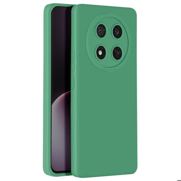 Coque - Honor - Magic 7 Lite - Silikonmaterial - Repellerande - Skyddad Kamerablokk Grön