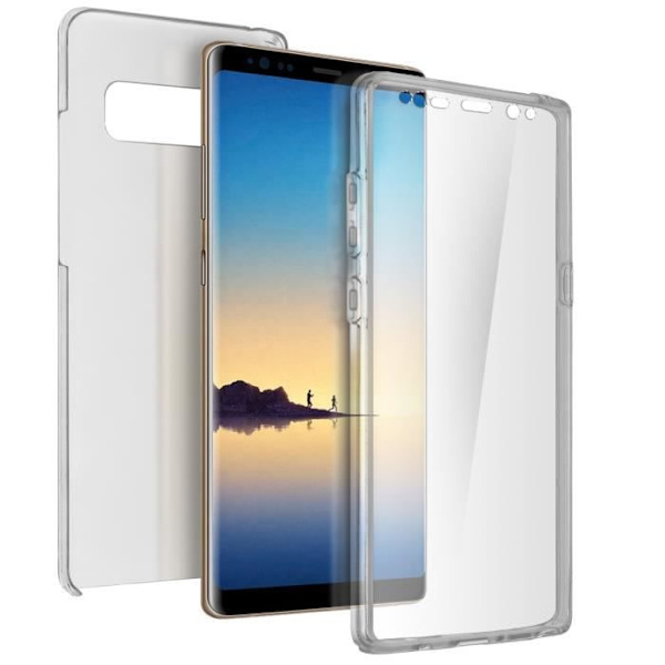 Skyddsfodral - Galaxy Note 8 - Transparent - Silikon - Polykarbonat - Ultra-tunn Transparent