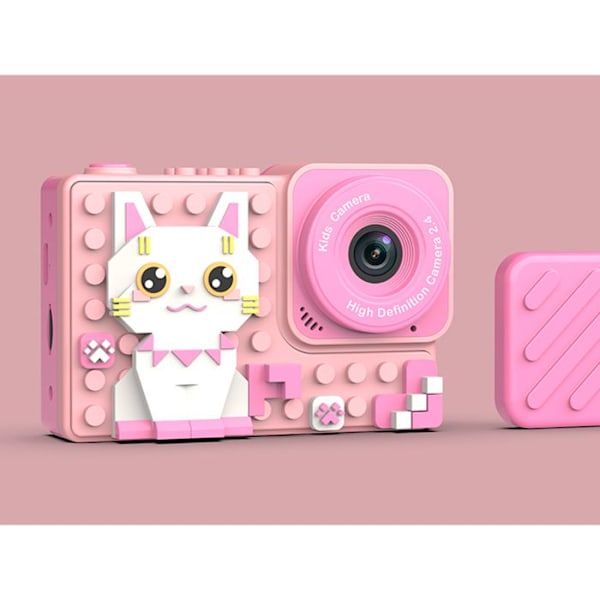 Digitaalinen Kamerapixeli Kissa Lapsille 18MP Mini-Pelien ja Suodattimien Kanssa Vaaleanpunainen Rosa