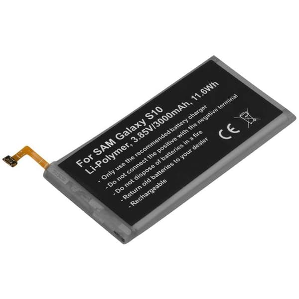 Batteri Li-Polymer 3000mAh för Samsung Galaxy S10 3,85V Grå Grå