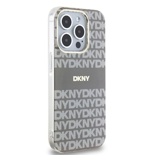 IPhone 15 Pro Max - DKNY IML IML Mono & Stripe MagSafe (DKHMP15XHRHSEE) - Beige