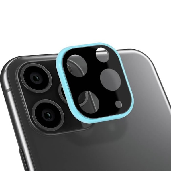 Lins til iPhone 11 Pro / Pro Max Tempereret Glas Anti-Spor Blå Turkis Turkos