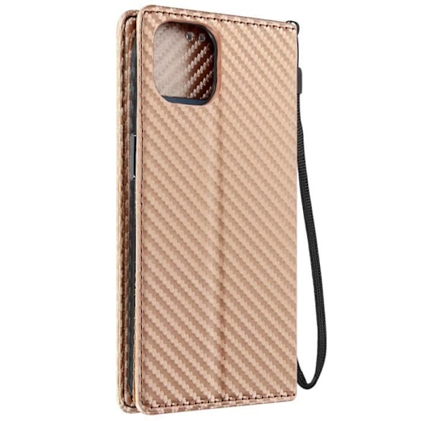 Kotelo iPhone 15 Plus -puhelimelle - AVIZAR - Hiilikuori - Vaaleanpunainen - Lompakko - Videotuki Rosa