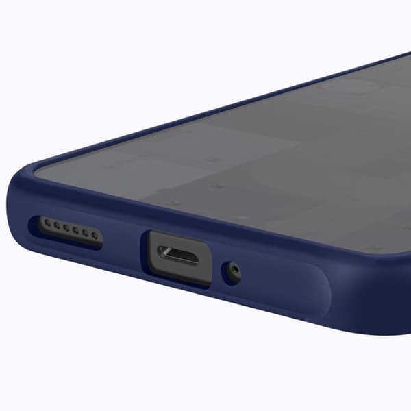 Coque Antichoc - Nothing - Telefon 3a - Blå Translucent - Forstærkede Hjørner - Antislip Overflade Blå