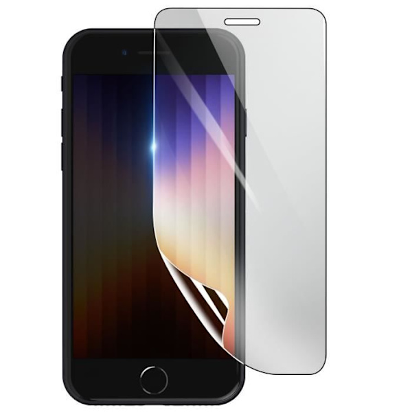Näytönsuoja - 3MK - iPhone SE 2022 - Iskunkestävä Hydrogeeli - Läpinäkyvä - Naarmuuntumaton Transparent