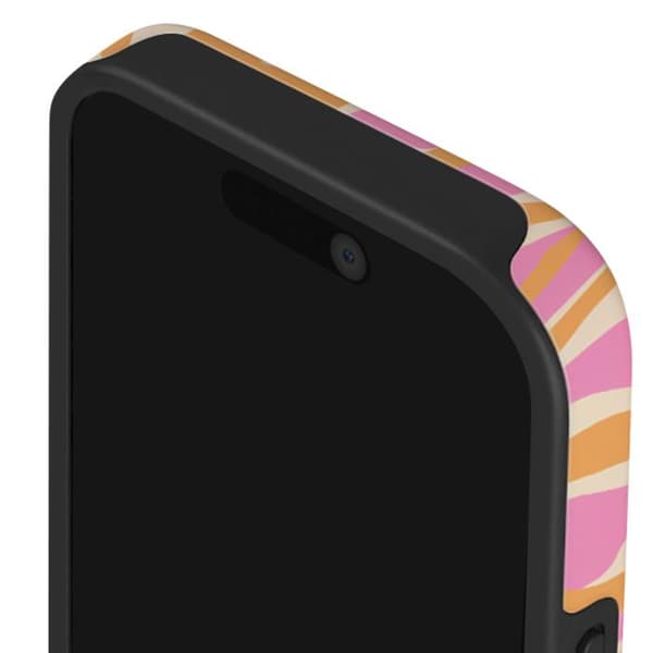 Coque MagSafe til iPhone 16 Pro Max Elegant Aloha Mønster Burga Multifarvet Svart