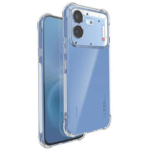 Silicone Cover til Nothing Phone 4b med Forstærkede Hjørner Transparent Vit