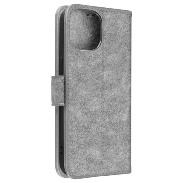 Cover til iPhone 15 Pro Max - AVIZAR - Chesterfield - Video Support Funktion - Grå Grå