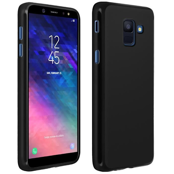 Coque - Samsung - Galaxy J6 - Silikonegel - Antitrace - Fleksibel Svart