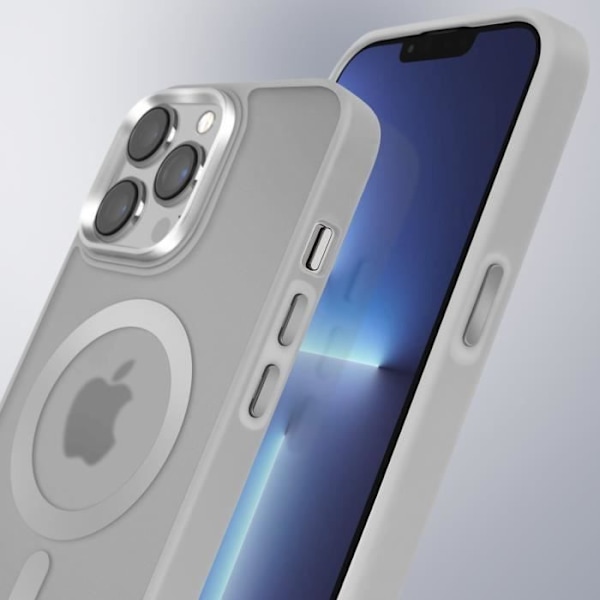 MagSafe-skal för iPhone 13 Pro Max Matt Frostad Baksida Grå Kontur Grå