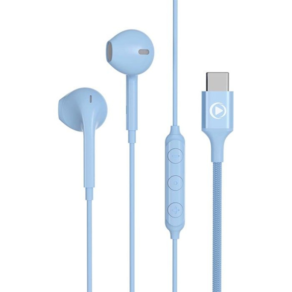 Hörlurar - Force Play - Förstärkta hörlurar - USB-C - In-ear - Svetttålig Blå