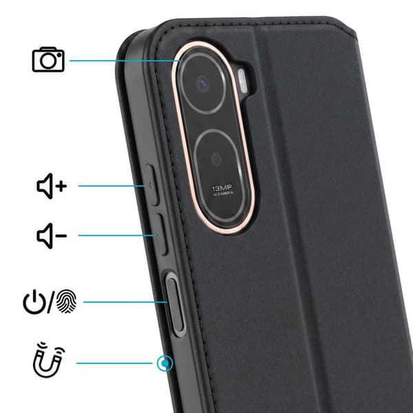 Etui til Xiaomi Redmi A7 Pro Pung med Video Støtte Sort Svart