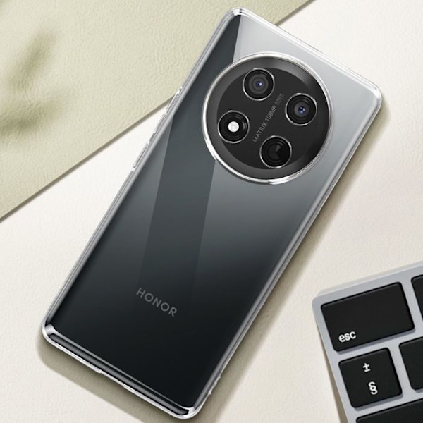 Coque för Honor Magic 7 Lite Silikon Mjuk Mayaxess Transparent Vit
