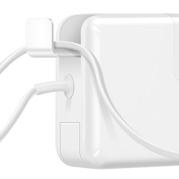 Strømforsyning 60W - MAX EXCELL - MagSafe 2 - Kompatibel med MacBook Pro 13" - LED - Hvid Vit